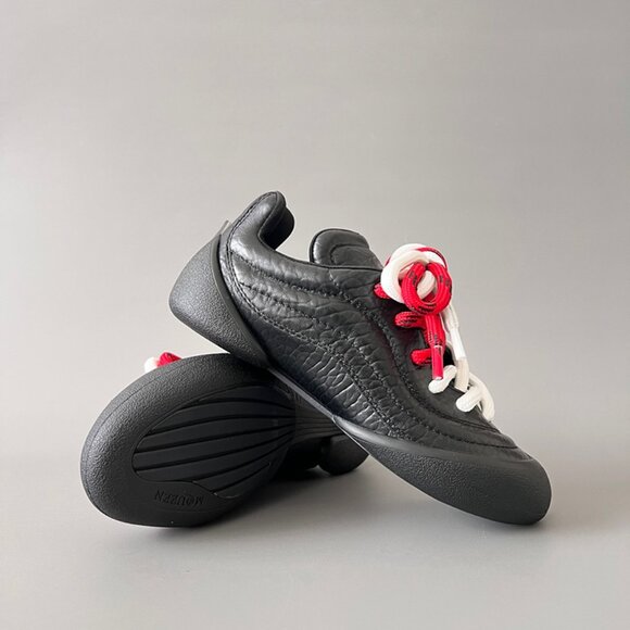 Alexander McQueen Black Round Toe Womens Sneakers - Picture 7 of 9